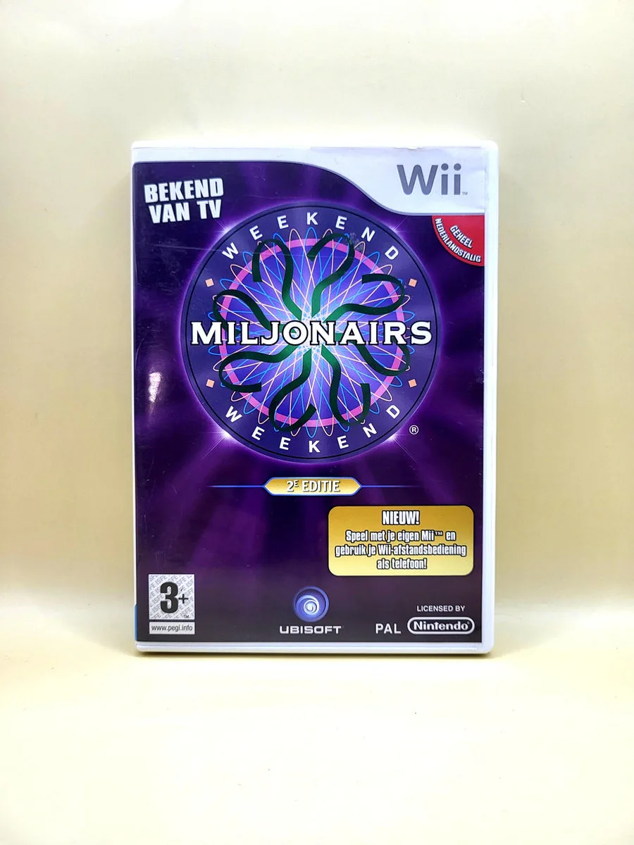 Weekend Miljonairs Tweede Editie - Nintendo Wii voorkant