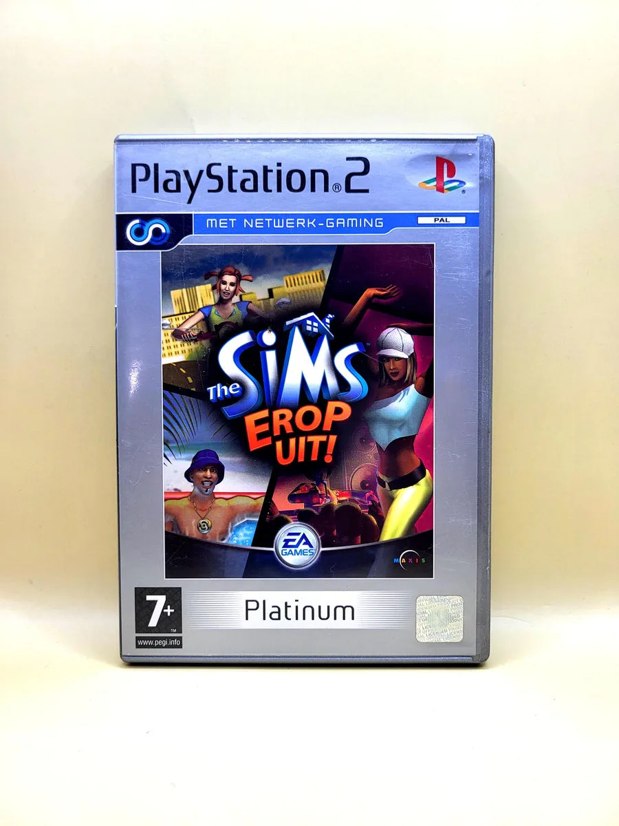 The Sims Erop Uit Platinum - PlayStation 2 - PS2 voorkant