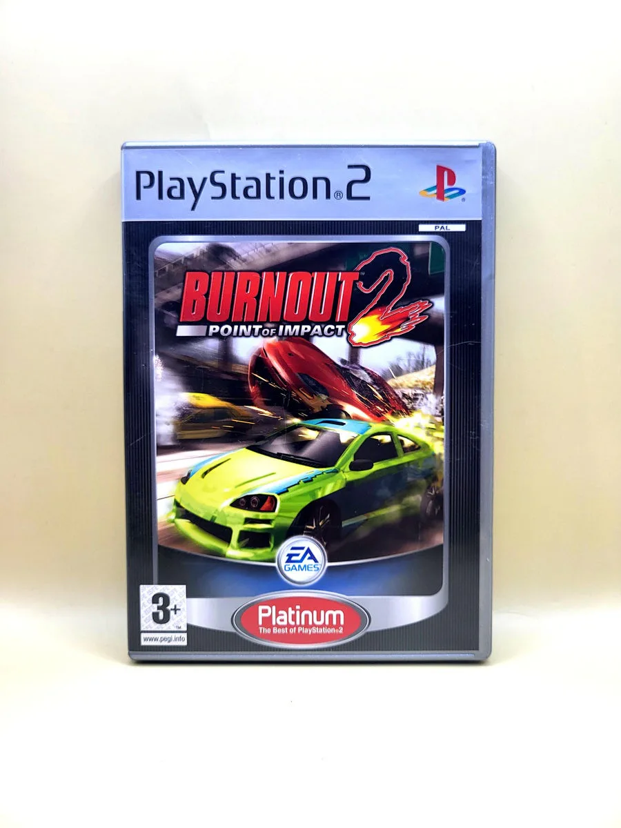 Burnout 2 Point of Impact Platinum - PlayStation 2 - PS2 voorkant
