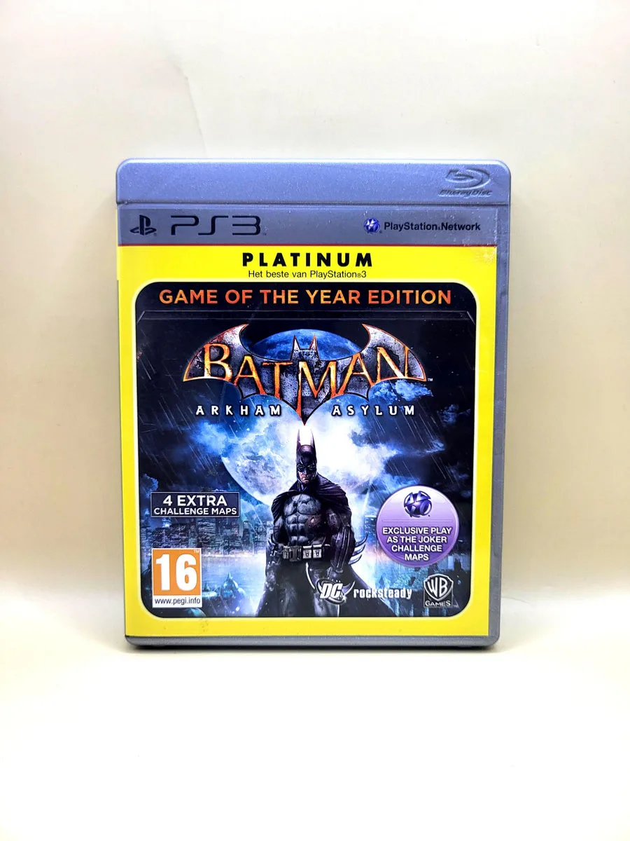 Batman Arkham Asylum Game of the Year Edition Platinum - PlayStation 3 - PS3 voorkant