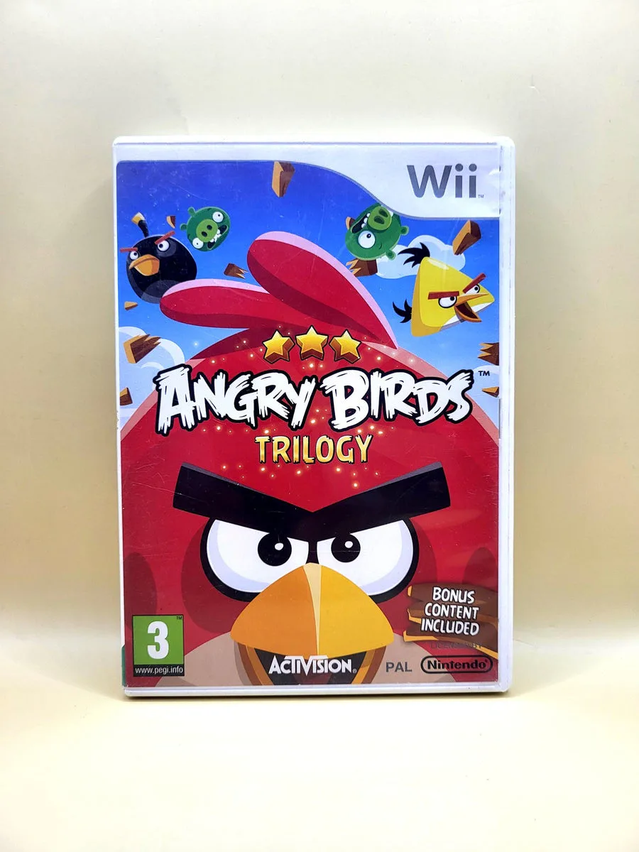 Angry Birds Trilogy (No Manual) - Nintendo Wii voorkant