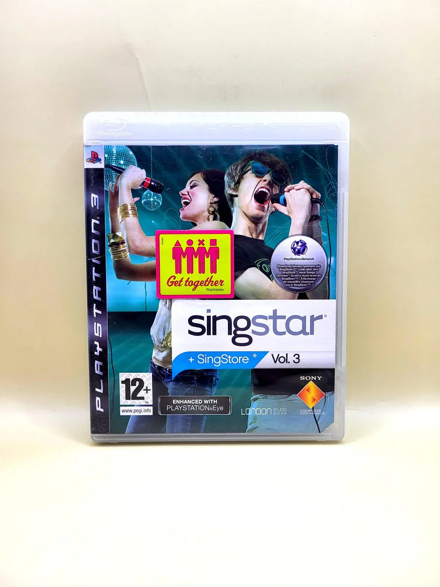 SingStar Vol 3 - PlayStation 3 - PS3 voorkant