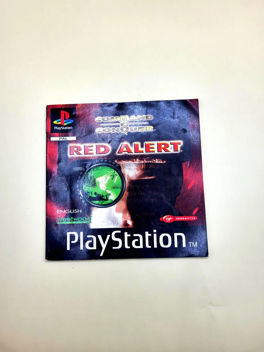 Red Alert Manual - PlayStation 1 - PS1