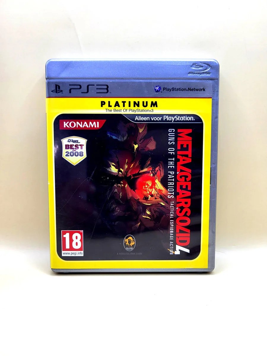 Metal Gear Solid 4 Guns of the Patriots Platinum (No Manual) - PlayStation 3 - PS3