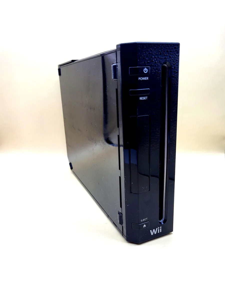 Nintendo Wii Console Zwart RVL-001 (First Model) voorkant