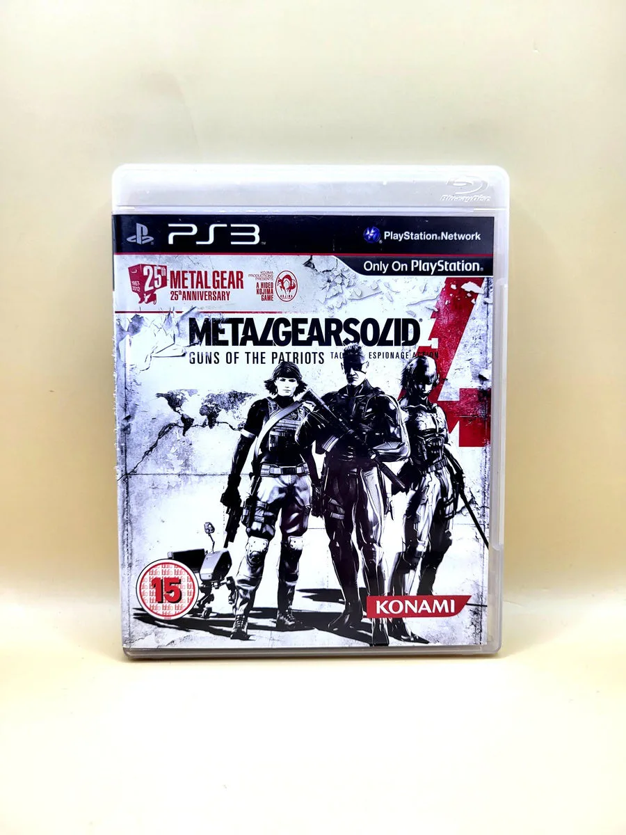 Metal Gear Solid 4 Guns of the Patriots 25th Anniversary - PlayStation 3 - PS3