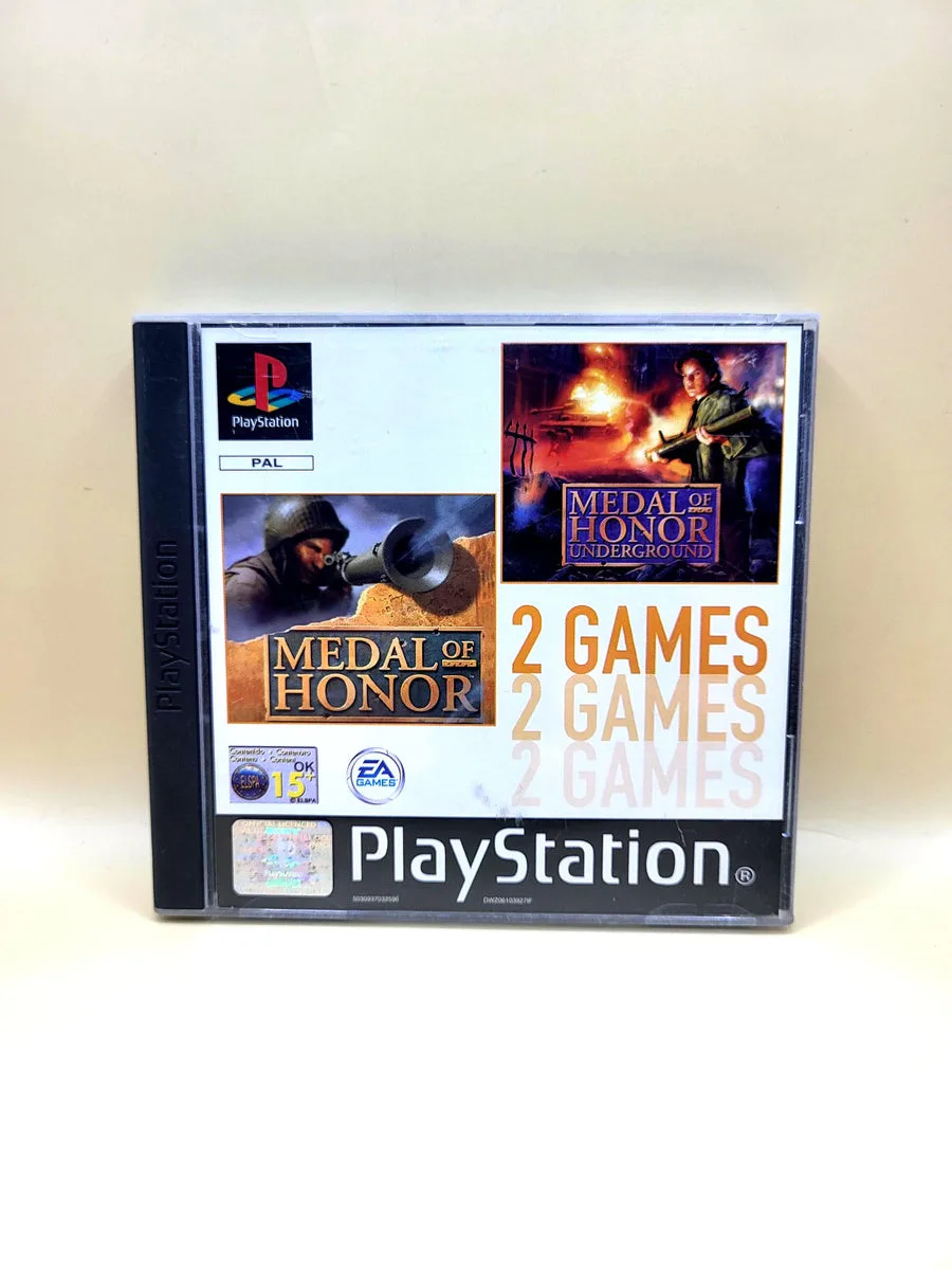 Medal of Honor and Medal of Honor Underground - PlayStation 1 - PS1