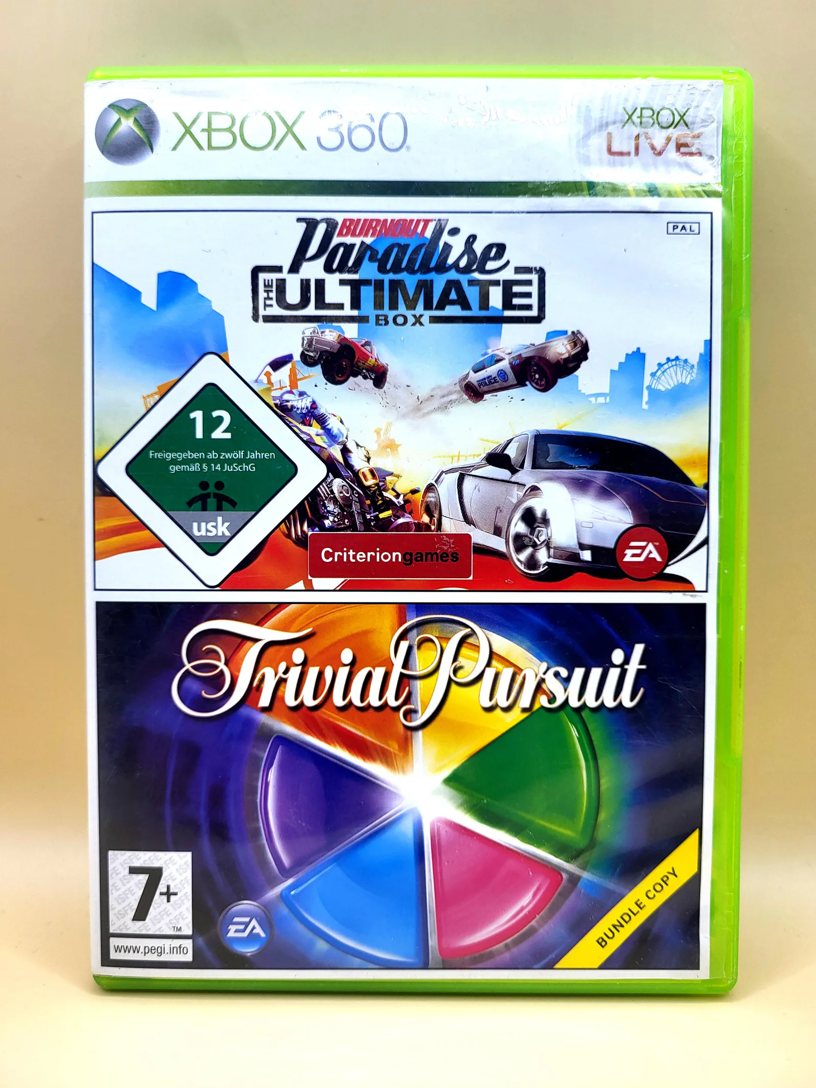 Burnout Paradise Ultimate Box & Trivial Pursuit - Xbox 360