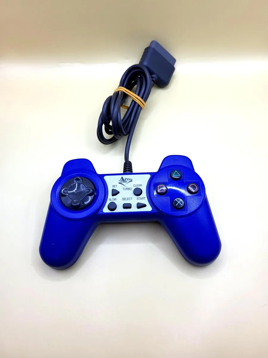 Access Line Turbo Controller Blauw - PlayStation 1 - PS1 voorkant